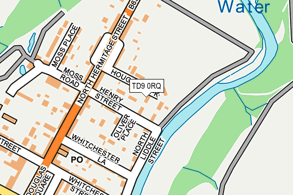 TD9 0RQ map - OS OpenMap – Local (Ordnance Survey)