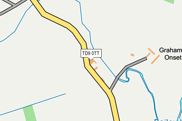 TD9 0TT map - OS OpenMap – Local (Ordnance Survey)