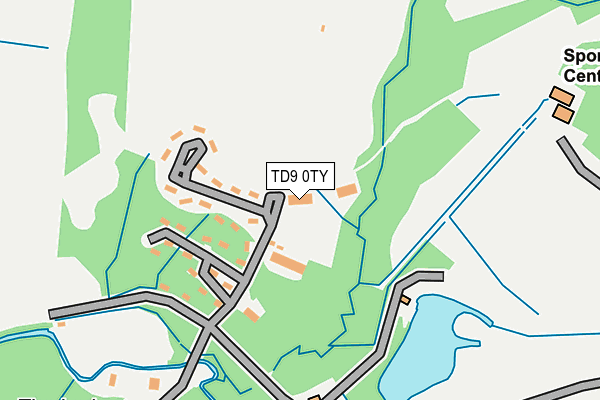 TD9 0TY map - OS OpenMap – Local (Ordnance Survey)