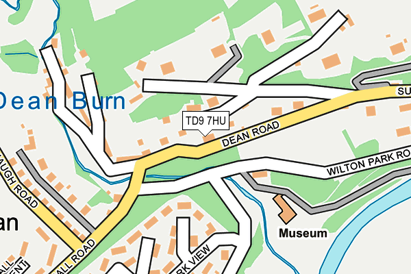 TD9 7HU map - OS OpenMap – Local (Ordnance Survey)
