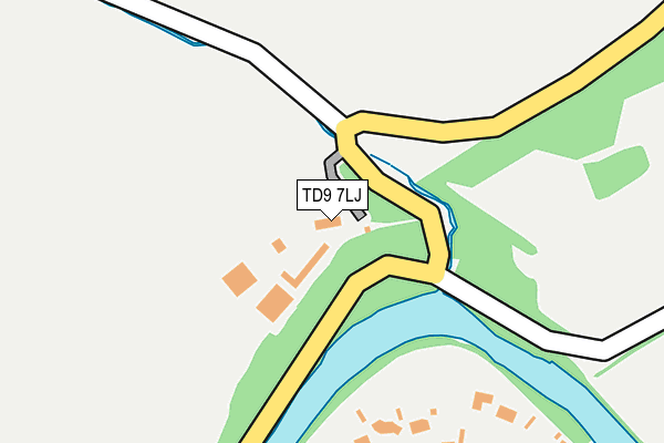 TD9 7LJ map - OS OpenMap – Local (Ordnance Survey)