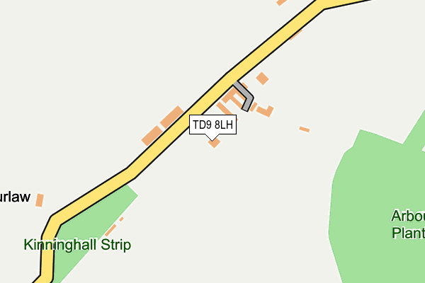 TD9 8LH map - OS OpenMap – Local (Ordnance Survey)