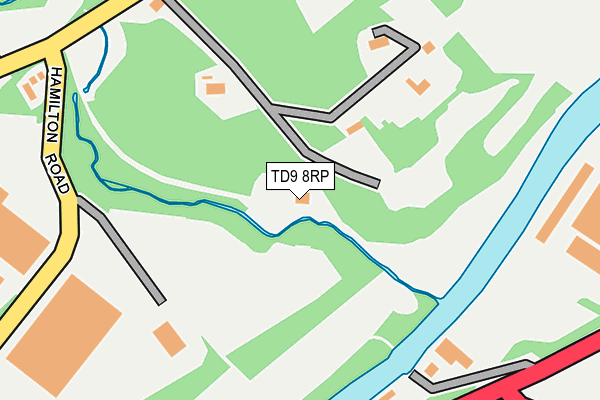 TD9 8RP map - OS OpenMap – Local (Ordnance Survey)
