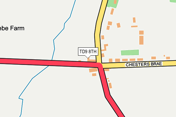 TD9 8TH map - OS OpenMap – Local (Ordnance Survey)