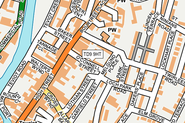 TD9 9HT map - OS OpenMap – Local (Ordnance Survey)