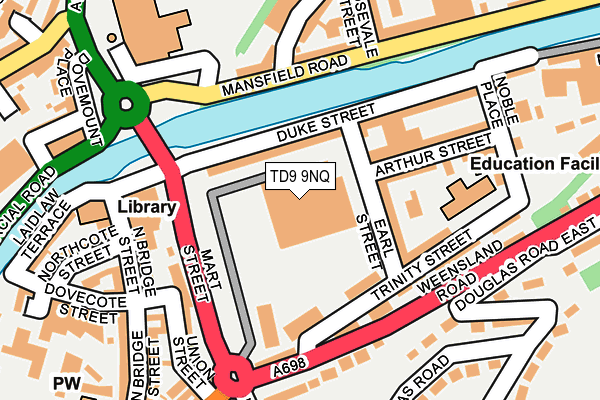 TD9 9NQ map - OS OpenMap – Local (Ordnance Survey)