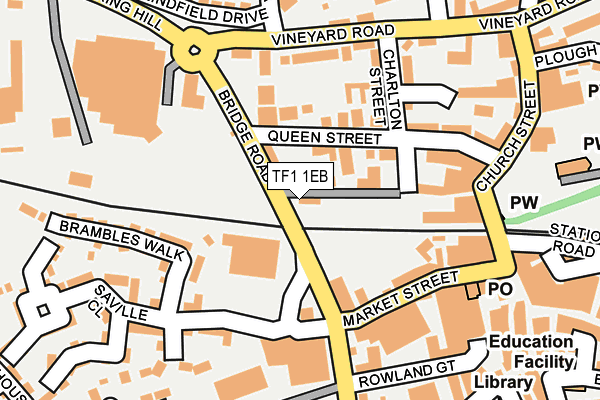 Map of OAK LEAF GATES LIMITED at local scale