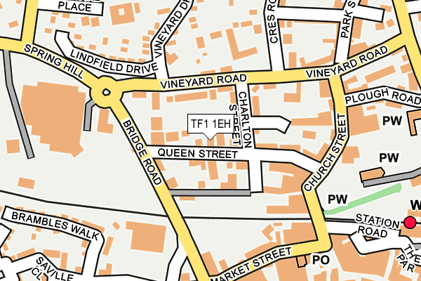 TF1 1EH map - OS OpenMap – Local (Ordnance Survey)