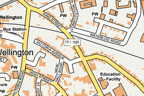 TF1 1NR map - OS OpenMap – Local (Ordnance Survey)