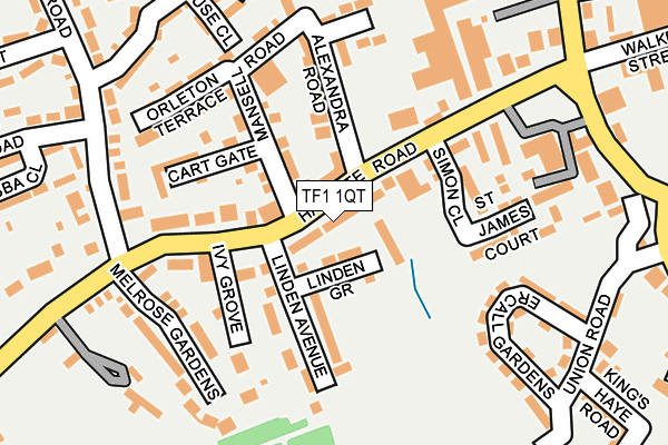 TF1 1QT map - OS OpenMap – Local (Ordnance Survey)