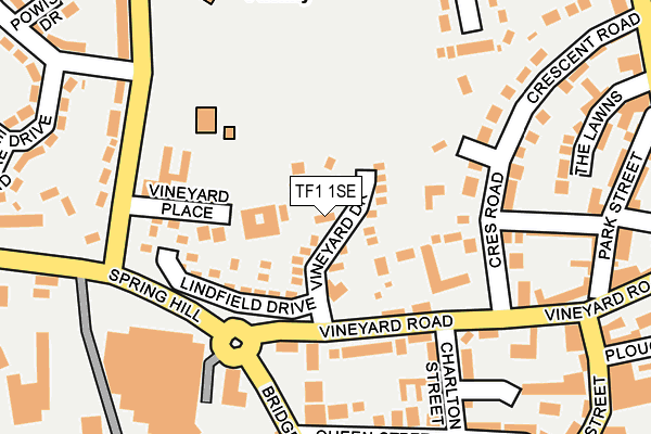 TF1 1SE map - OS OpenMap – Local (Ordnance Survey)
