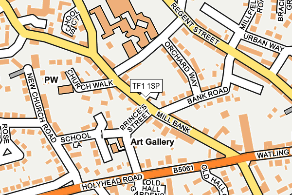 TF1 1SP map - OS OpenMap – Local (Ordnance Survey)