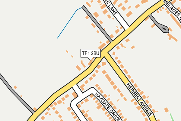 TF1 2BU map - OS OpenMap – Local (Ordnance Survey)