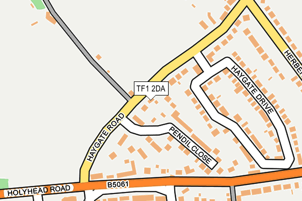 TF1 2DA map - OS OpenMap – Local (Ordnance Survey)