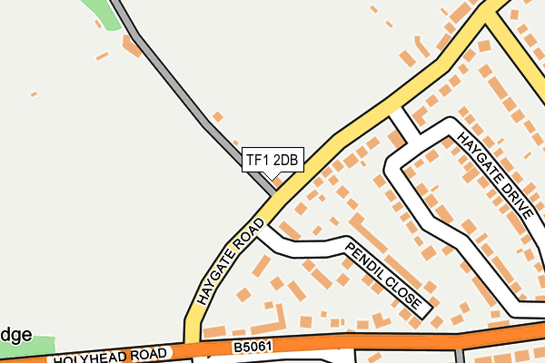 TF1 2DB map - OS OpenMap – Local (Ordnance Survey)