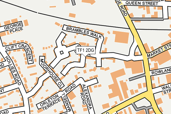 TF1 2DG map - OS OpenMap – Local (Ordnance Survey)