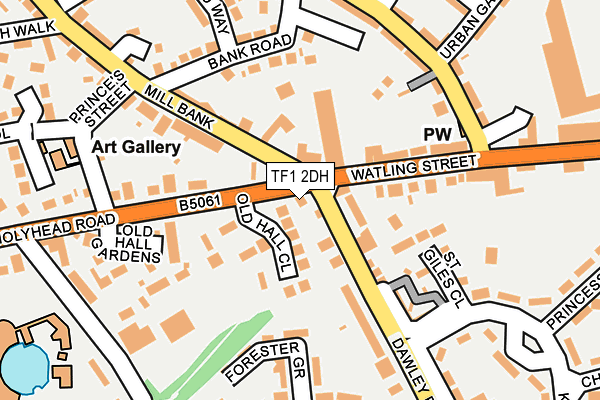 TF1 2DH map - OS OpenMap – Local (Ordnance Survey)
