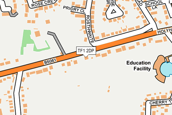 TF1 2DP map - OS OpenMap – Local (Ordnance Survey)