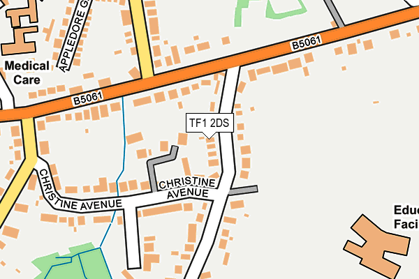 TF1 2DS map - OS OpenMap – Local (Ordnance Survey)