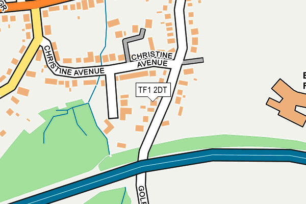 TF1 2DT map - OS OpenMap – Local (Ordnance Survey)