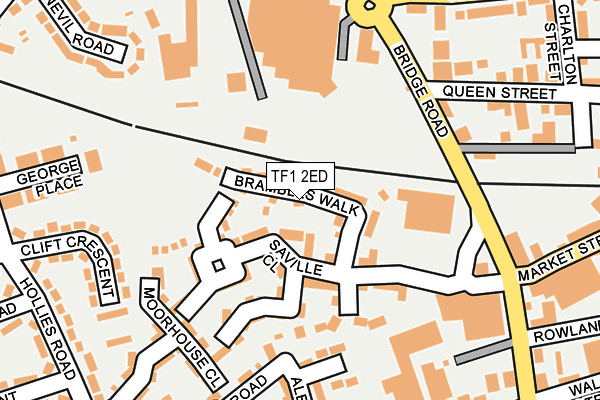 TF1 2ED map - OS OpenMap – Local (Ordnance Survey)
