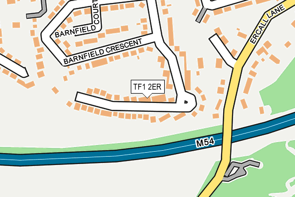 TF1 2ER map - OS OpenMap – Local (Ordnance Survey)