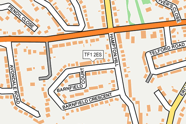 TF1 2ES map - OS OpenMap – Local (Ordnance Survey)