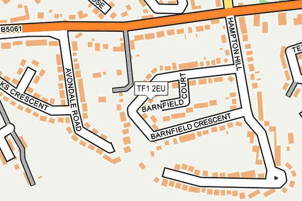 TF1 2EU map - OS OpenMap – Local (Ordnance Survey)