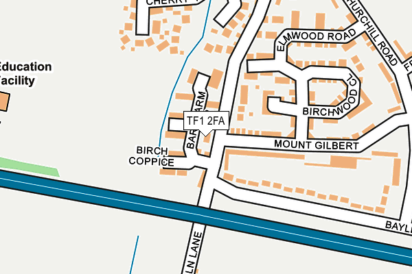 TF1 2FA map - OS OpenMap – Local (Ordnance Survey)
