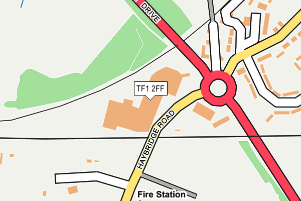 TF1 2FF map - OS OpenMap – Local (Ordnance Survey)