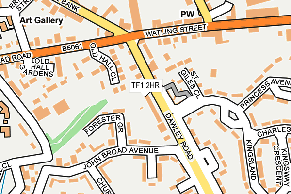 TF1 2HR map - OS OpenMap – Local (Ordnance Survey)