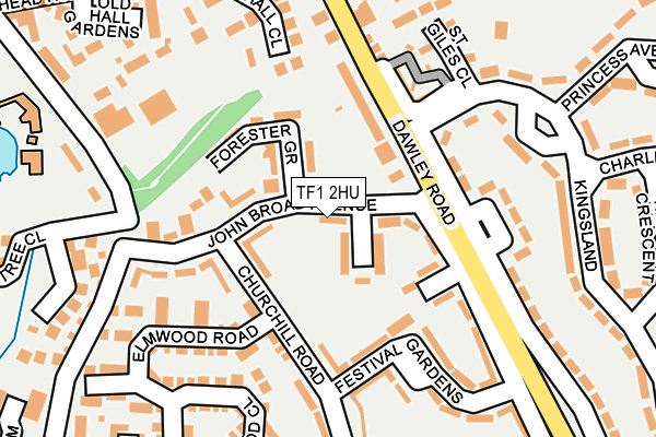 TF1 2HU map - OS OpenMap – Local (Ordnance Survey)