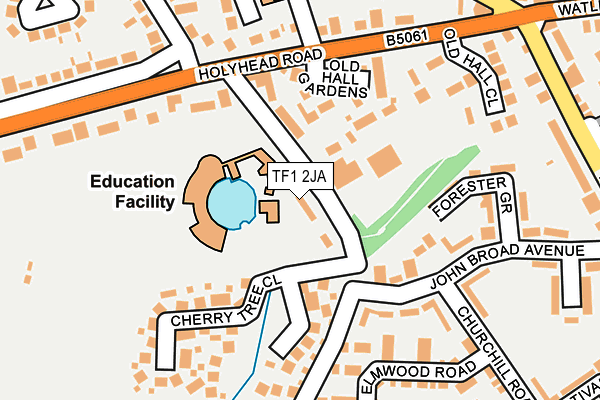 TF1 2JA map - OS OpenMap – Local (Ordnance Survey)