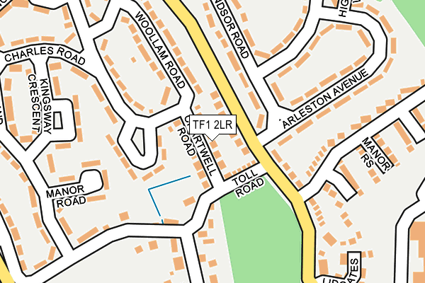 TF1 2LR map - OS OpenMap – Local (Ordnance Survey)
