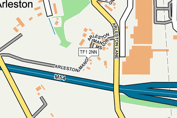 TF1 2NN map - OS OpenMap – Local (Ordnance Survey)