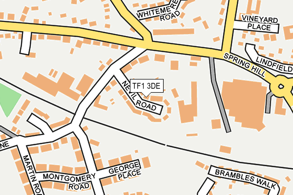 TF1 3DE map - OS OpenMap – Local (Ordnance Survey)