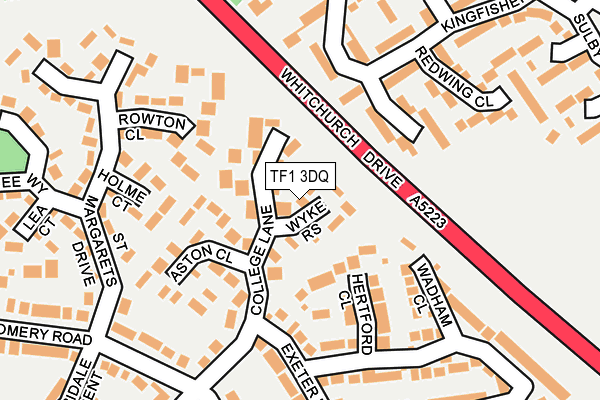 TF1 3DQ map - OS OpenMap – Local (Ordnance Survey)