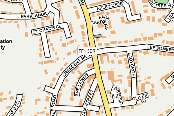 TF1 3DR map - OS OpenMap – Local (Ordnance Survey)