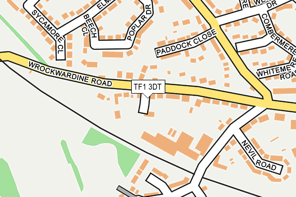 TF1 3DT map - OS OpenMap – Local (Ordnance Survey)