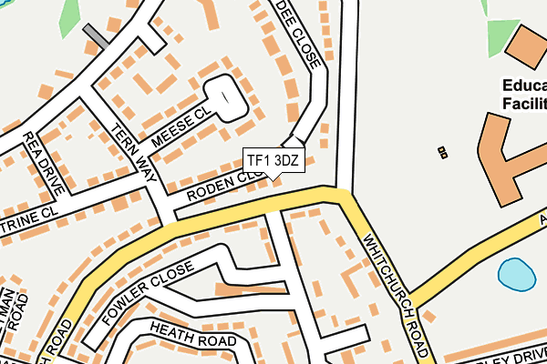 TF1 3DZ map - OS OpenMap – Local (Ordnance Survey)