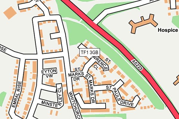 TF1 3GB map - OS OpenMap – Local (Ordnance Survey)