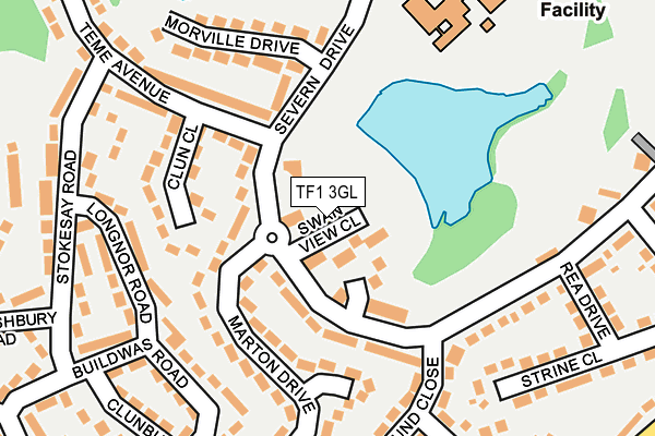TF1 3GL map - OS OpenMap – Local (Ordnance Survey)
