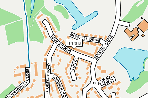 TF1 3HU map - OS OpenMap – Local (Ordnance Survey)