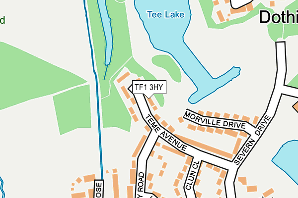 TF1 3HY map - OS OpenMap – Local (Ordnance Survey)