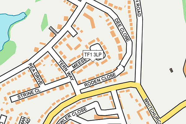 TF1 3LP map - OS OpenMap – Local (Ordnance Survey)