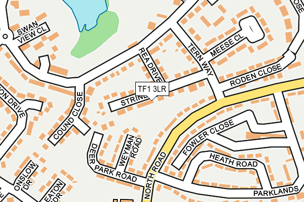 TF1 3LR map - OS OpenMap – Local (Ordnance Survey)