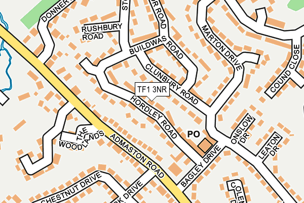 TF1 3NR map - OS OpenMap – Local (Ordnance Survey)