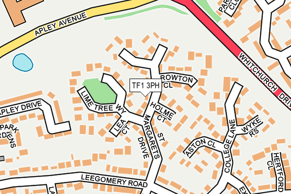 TF1 3PH map - OS OpenMap – Local (Ordnance Survey)