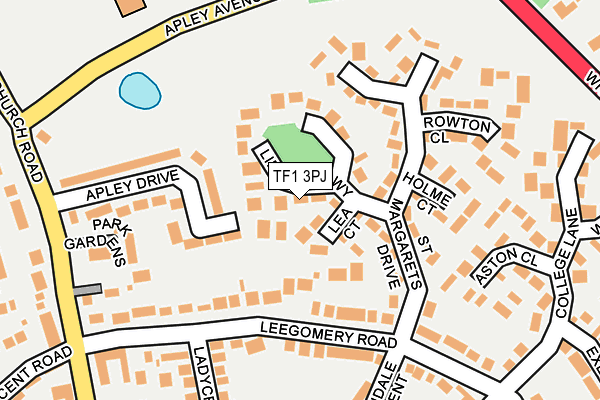 TF1 3PJ map - OS OpenMap – Local (Ordnance Survey)
