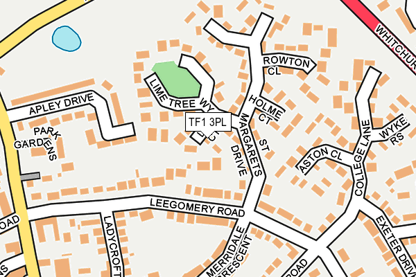 TF1 3PL map - OS OpenMap – Local (Ordnance Survey)